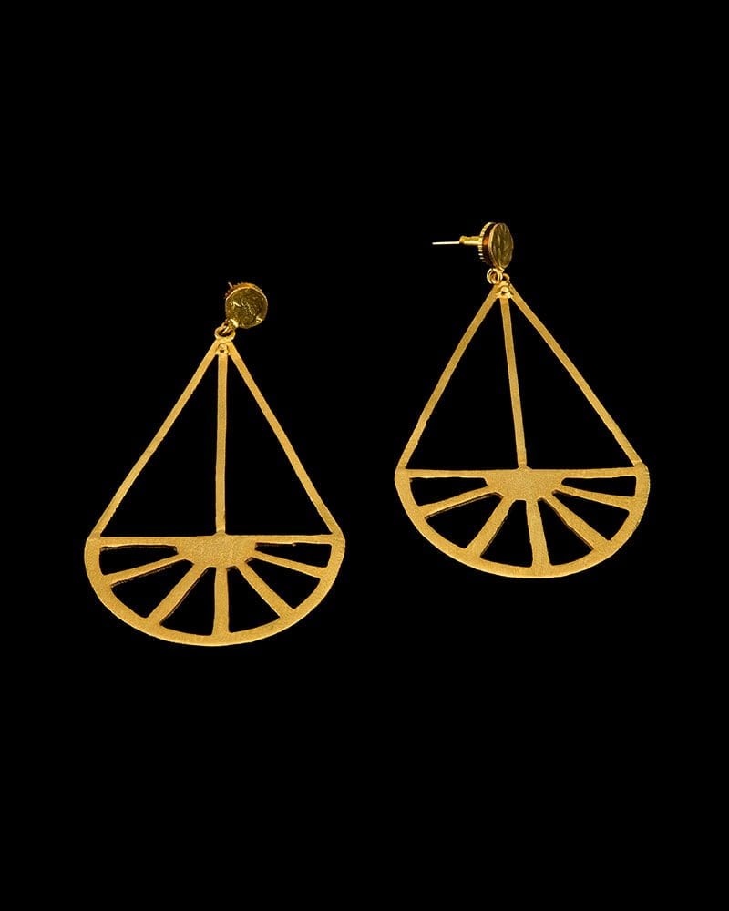 Gold-Plated Galaxy Earring