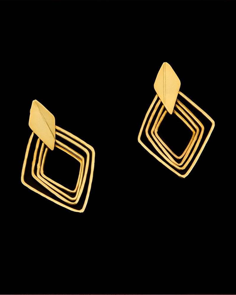 Gold-Plated Rome Earrings