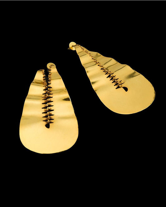 Gold-Plated Shear Earrings