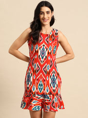 Shift Dress with flare at the hem