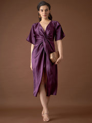 Front Twist Kaftan Dress