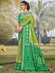 Silk Woven Work Festival Tassle Saree