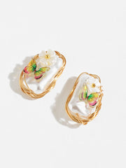 Gold Plated Butterfly Shaped Earring