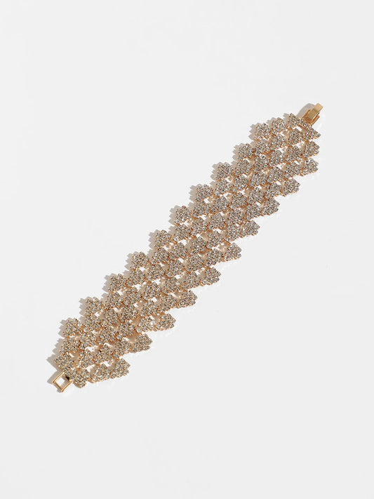 Gold Plated Party Rhinestones Bracelet