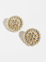 Gold Plated Kundan Studs