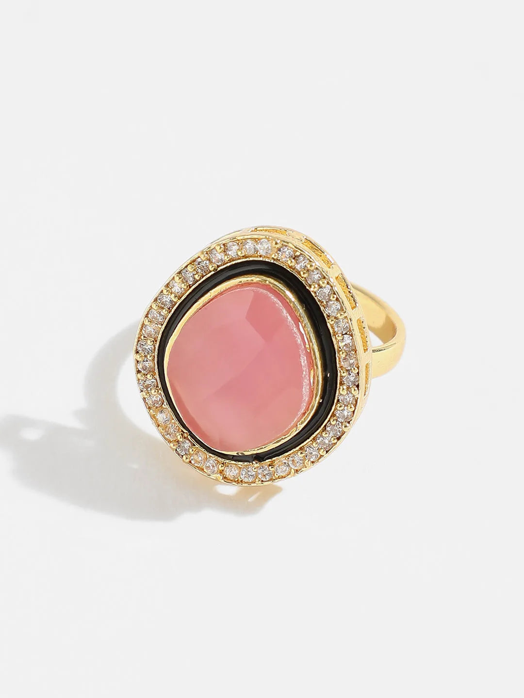 Gold Plated Designer Stone Ring