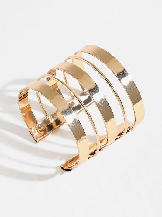 Gold Plated Party Designer Cuff Bracelet