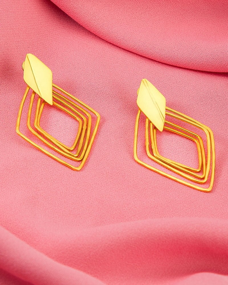 Gold-Plated Rome Earrings