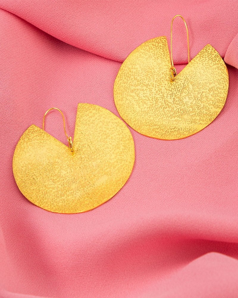 Gold-Plated Moonlight Earrings