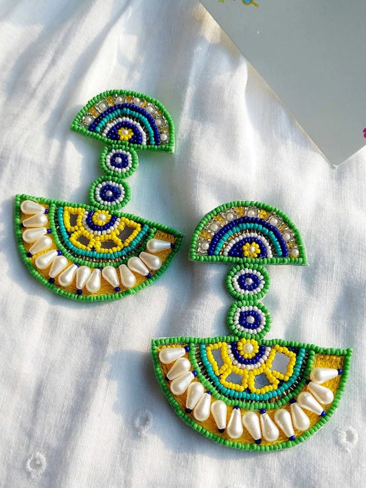 Saanchi Multicolour Beaded Earrings