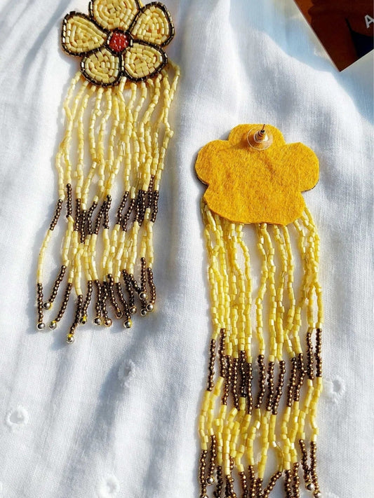 Grace Yellow Beaded Jewellery