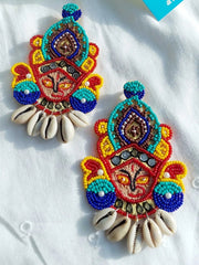 Durga Multicolour Beaded Earrings