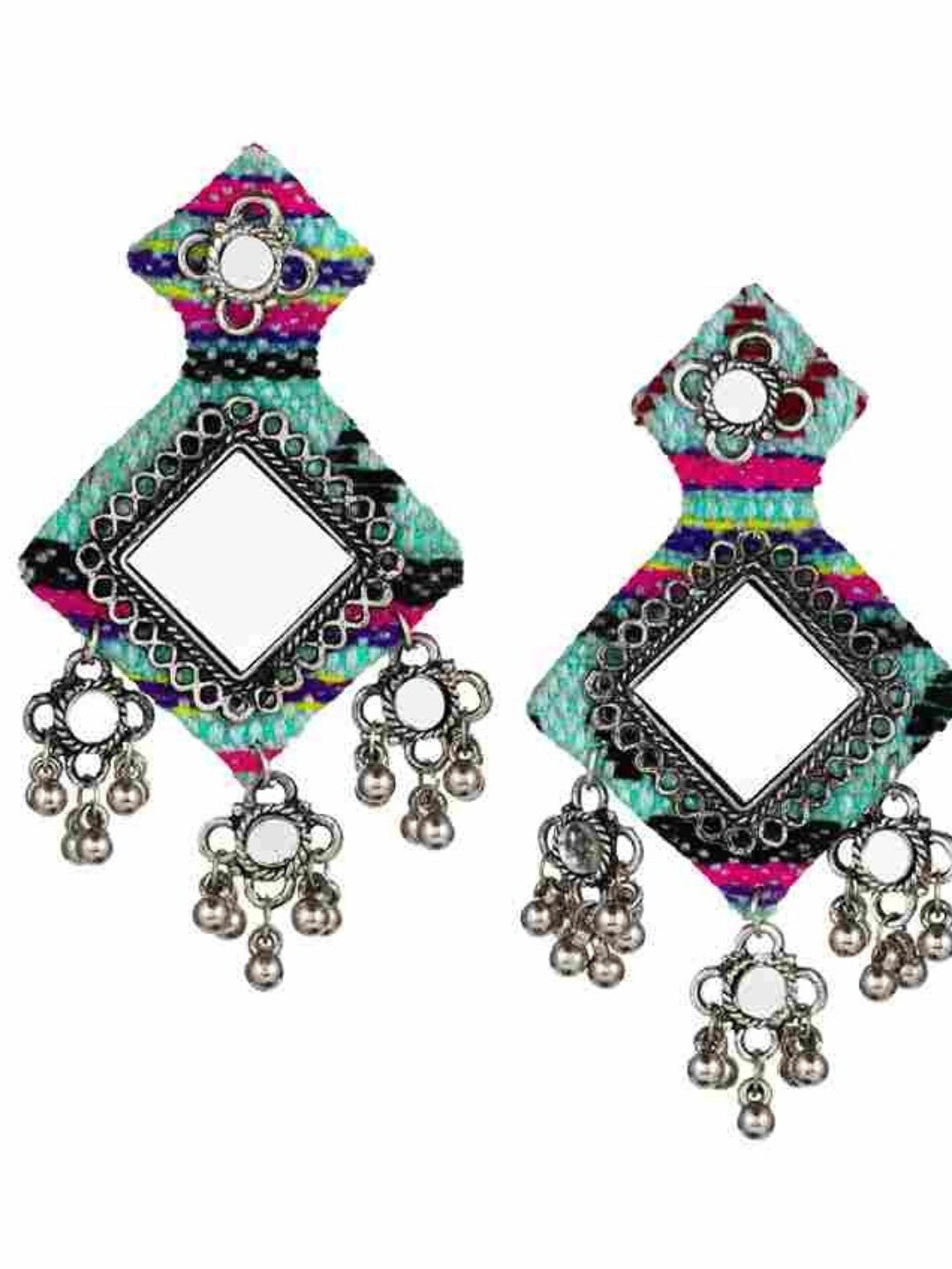 Suta Kaanch Multicolour Beaded Earrings