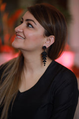 Black Oxidized Earrings