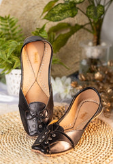 Women Black Formal Lace Flat