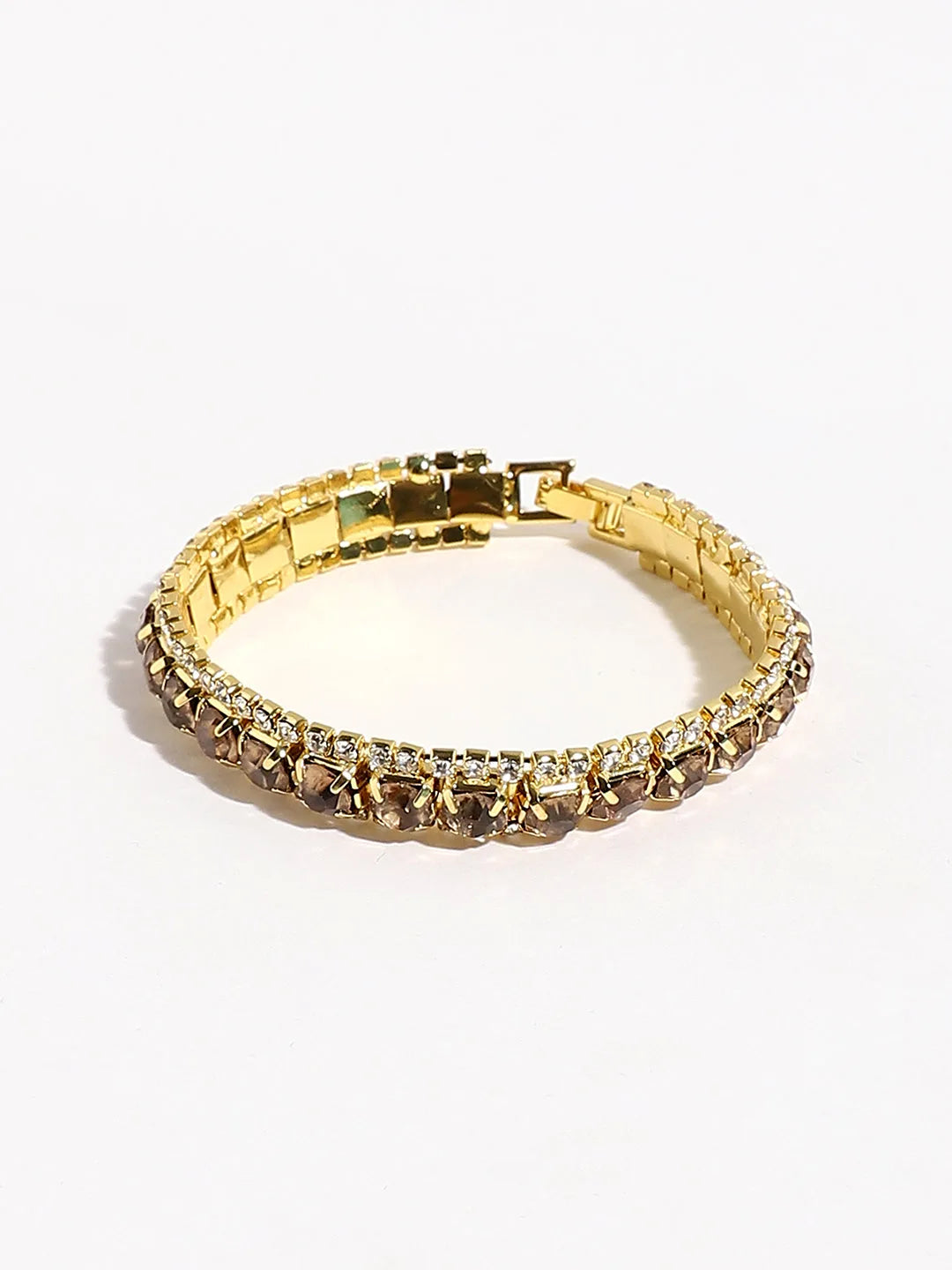 Gold Plated Party Designer Stone Bracelet