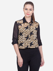 Women's Animal Print Star Shirt