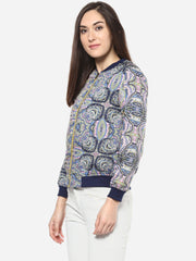 Women's Printed Bomber Jacket