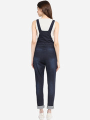 Women's Navy Blue Dungaree Pants