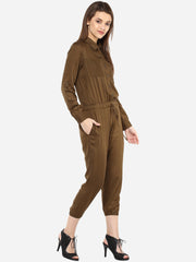 Women's Olive Jumpsuit