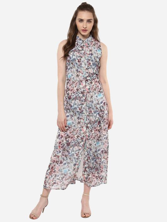 Women's Printed Floral Maxi Dress