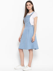 Women's Denim Dungaree Skirt Dress (without inner)