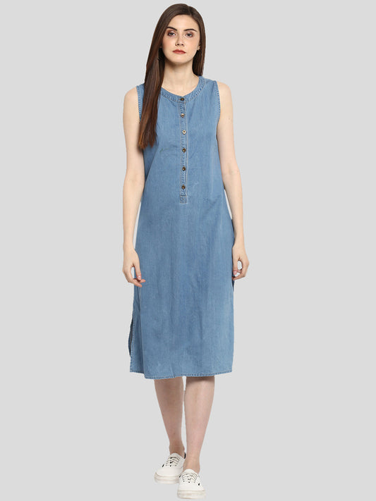 Women's Denim Mid Length dress