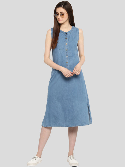 Women's Denim Mid Length dress