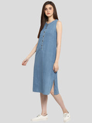 Women's Denim Mid Length dress