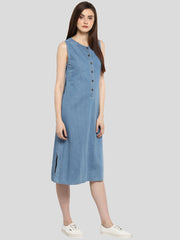 Women's Denim Mid Length dress