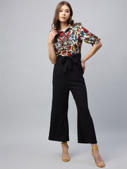 Women's Polyester Colour Blocked Jumpsuit