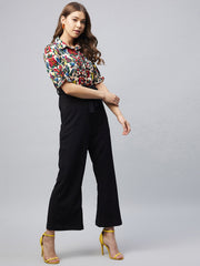 Women's Polyester Colour Blocked Jumpsuit