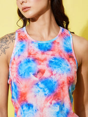 StyleStone Women's Multi Colored Printed Gym Wear Set