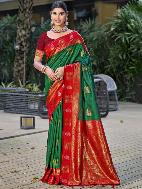 Silk Green Vijaya Silk Saree