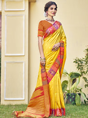 Silk Yellow Imperial Silk Saree