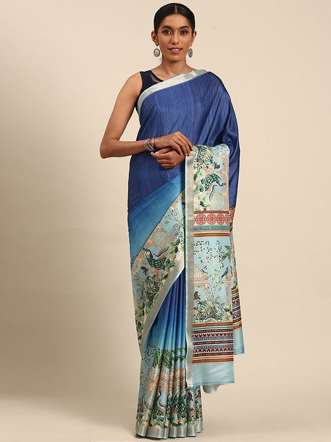 Cotton Blue Vantara Saree