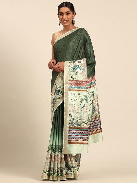 Cotton Green Vantara Saree