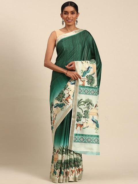 Cotton Rama Vantara Saree