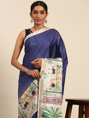 Cotton Blue Vantara Saree