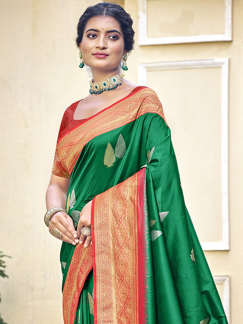 Silk Green Chitragandha Silk Saree