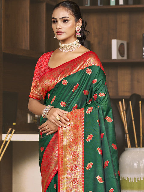 Silk Green Chaitanya Silk Saree