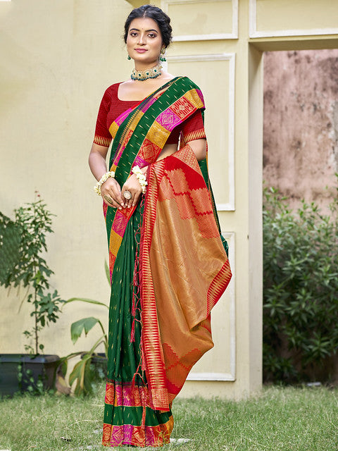 Silk Green Chhavi Silk Saree