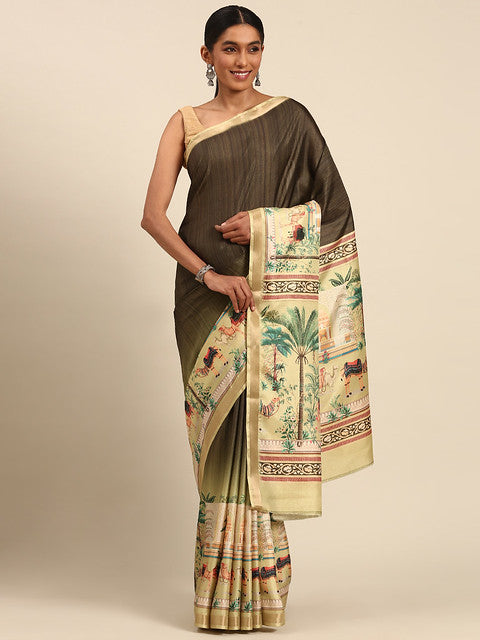 Cotton Green Vantara Saree