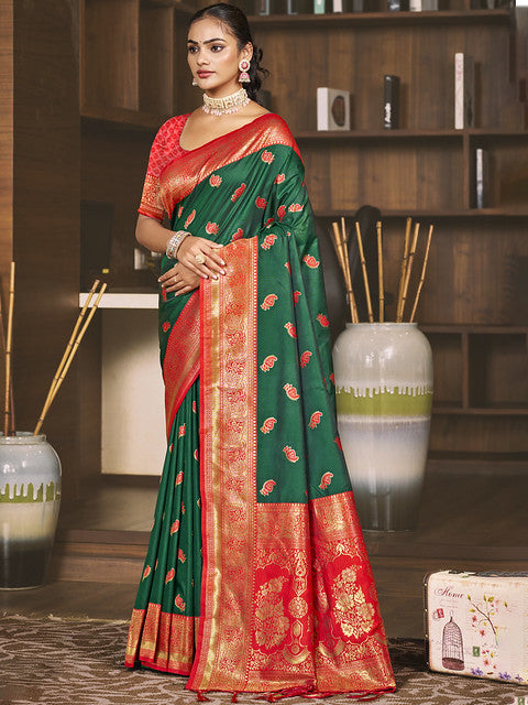 Silk Green Chaitanya Silk Saree