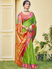 Silk Sea Green Imperial Silk Saree