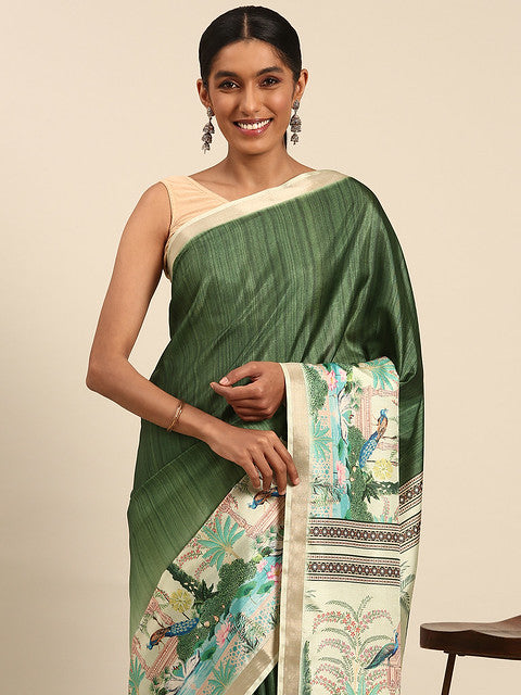 Cotton Green Vantara Saree