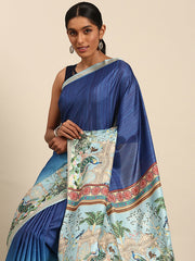 Cotton Blue Vantara Saree