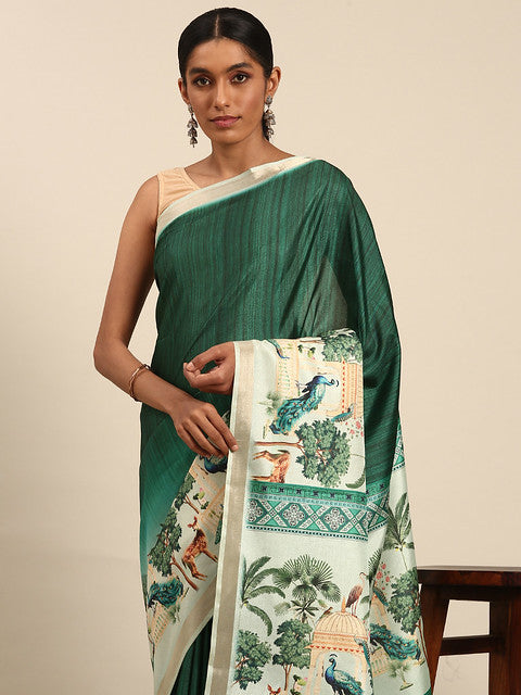 Cotton Rama Vantara Saree