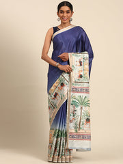 Cotton Blue Vantara Saree