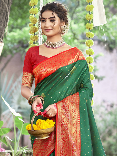 Silk Green Kashvi Silk Saree